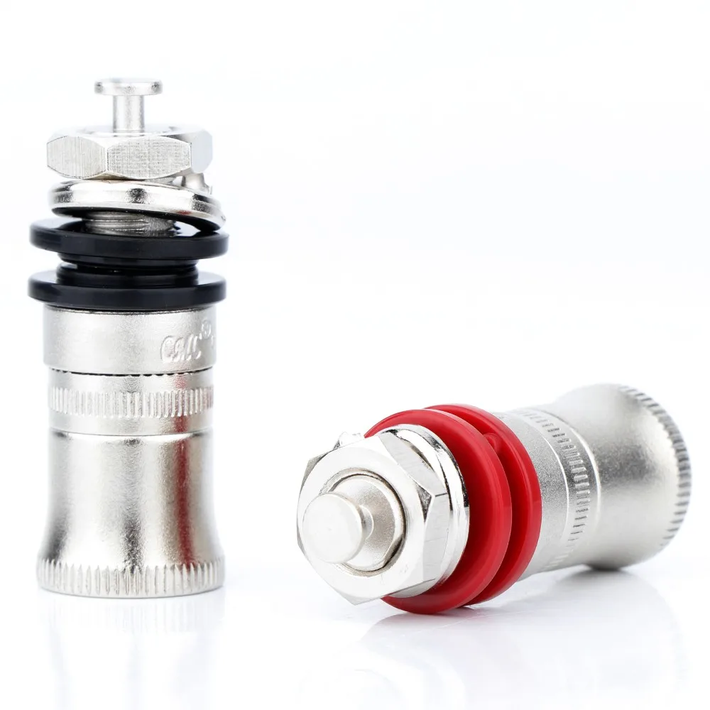 BA1124 CMC niobium Plated OFC ลำโพงแอมพลิฟายเออร์ที่มีผลผูกพันขั้วต่อปลั๊กกล้วยขั้วต่อเอาท์พุทเสียง HIFI DIY