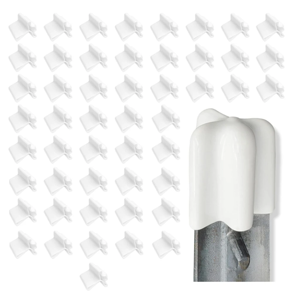 

Protective PVC Safety T Post for Vinyl Fences Pack of 50 Designed to Cover T Post Tips and Prevent Injury and Post Wear