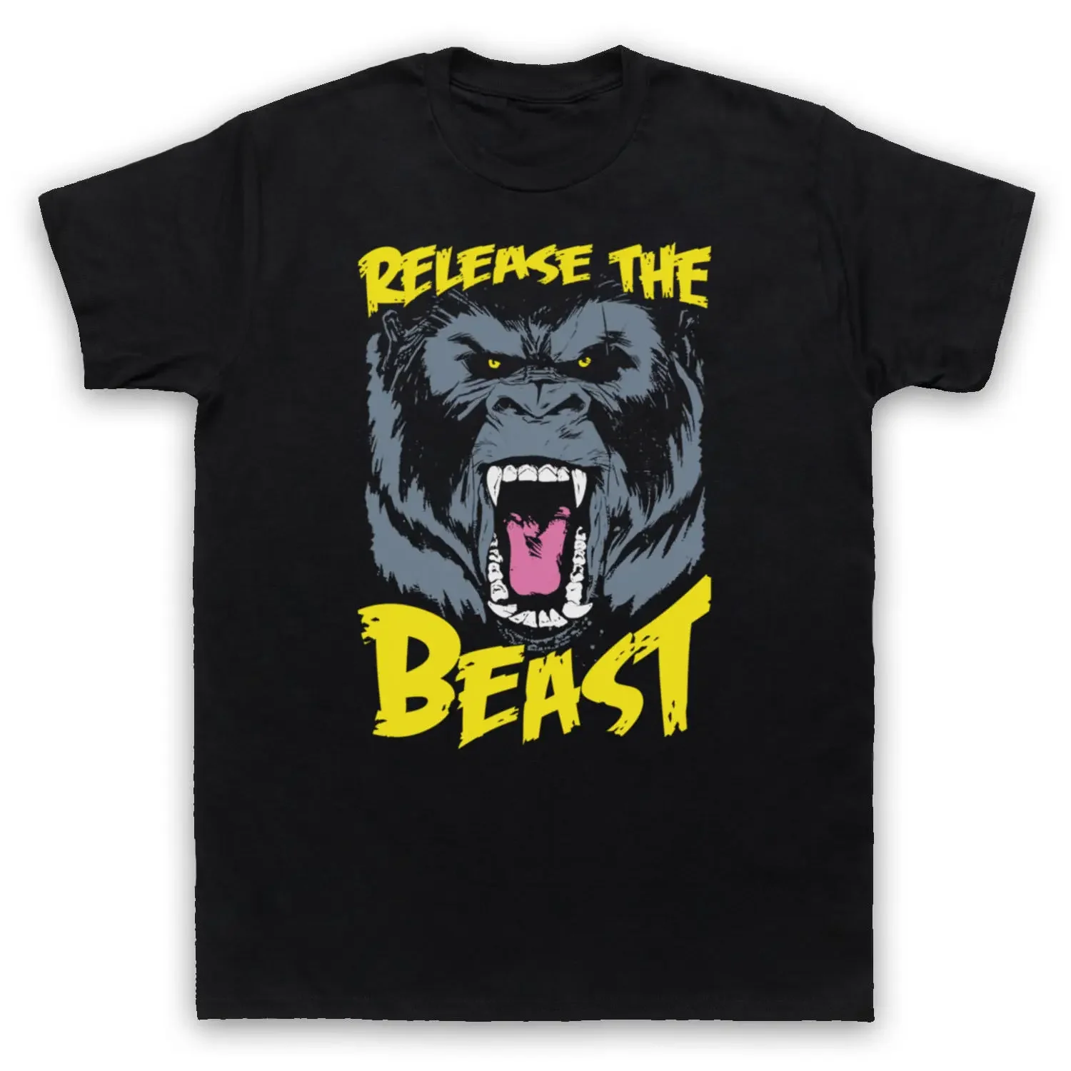 

Novelty Cool Release The Beast Gymer Workout Slogan Bodybuildings Men's Short Sleeve T-shirts