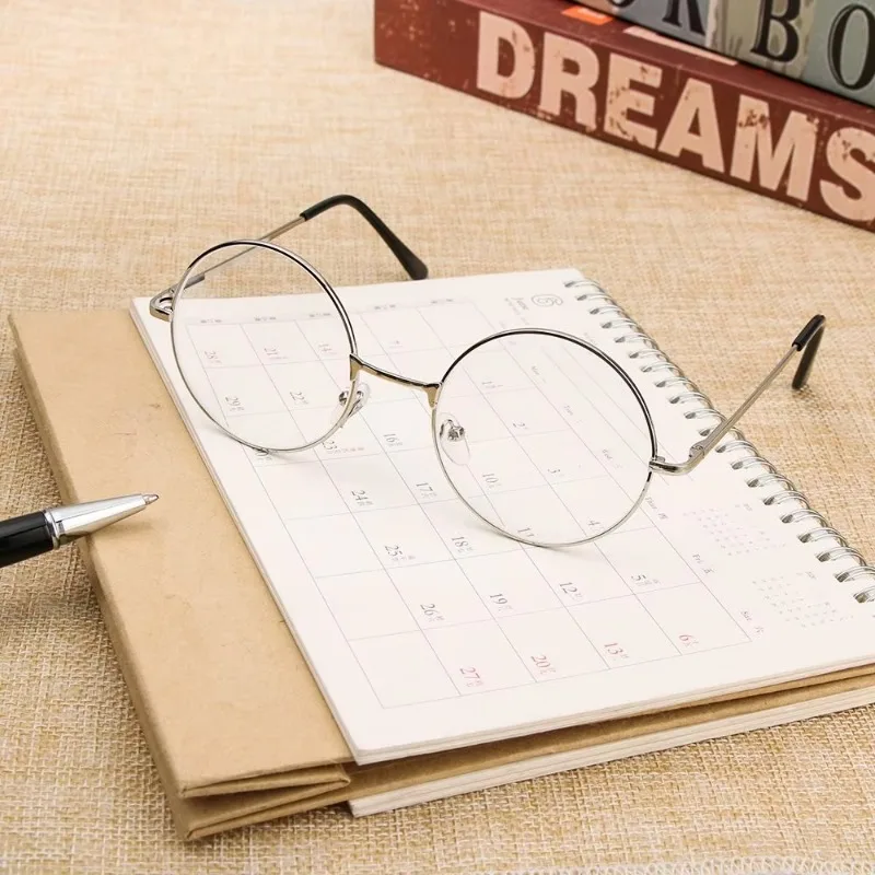 

New fashion simple unisex round Plain glasses for men women Metal frame glasses for wedding party eyeglasses очки имиджевые