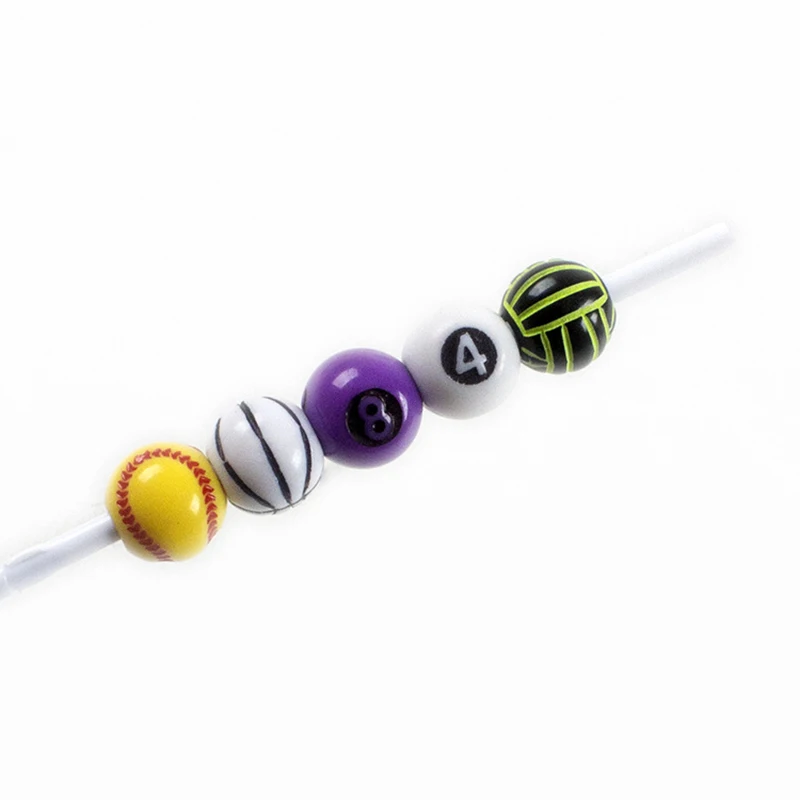 36pcs Cute 3D Beads Kawaii Ballpoint Pen for Writing Beadable Pens Funny Ball Point Pen School Supplies Student Prize Gift Items