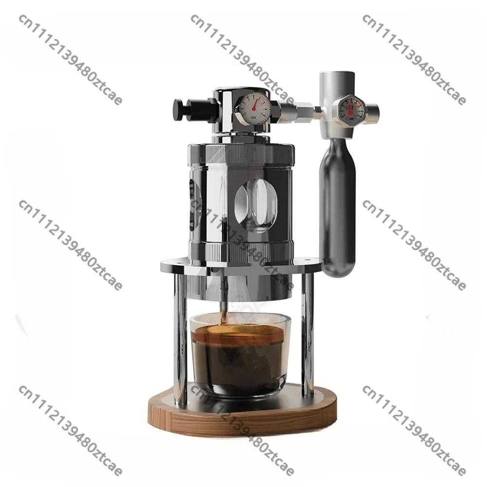 Portable Pneumatic Coffee Machine ITOP, 58mm Group Head 51mm Adapter, Outdoor Camping Espresso Maker Quick Detach