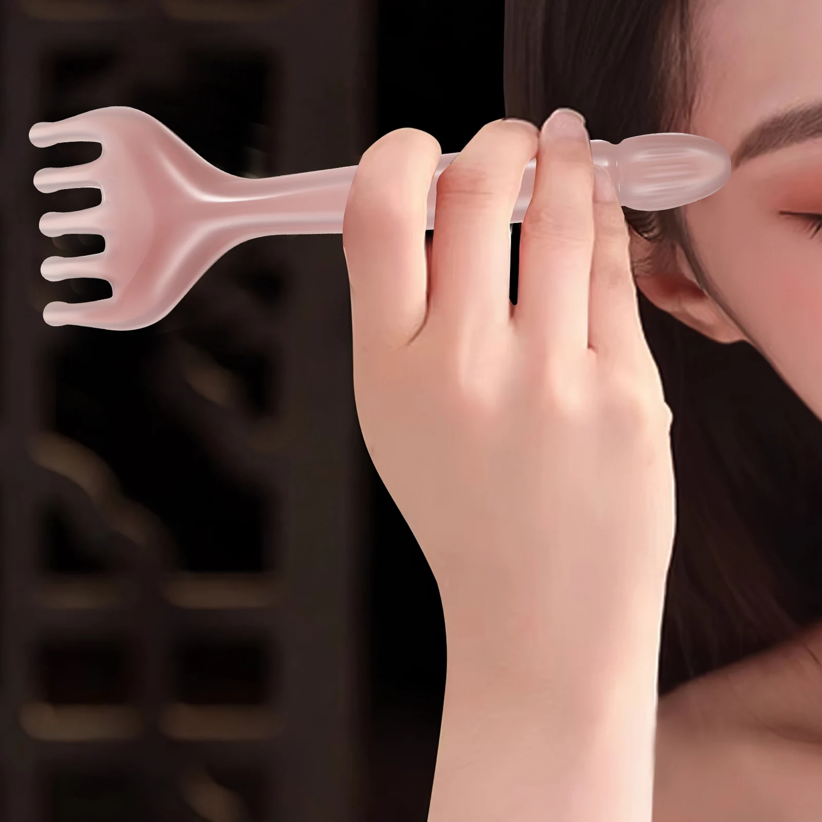 

2Pcs Massage Comb Five-Claw Design Scalp Face Hair Massager Wide Tooth Comb for Women Men Resin Material Portable Compact