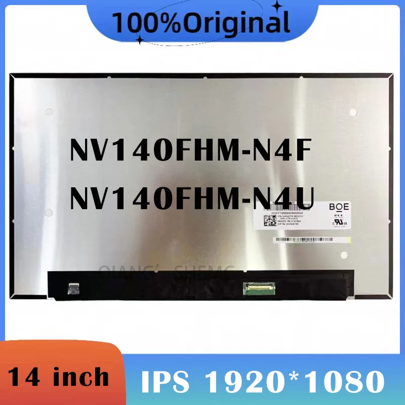 14'' Laptop FHD LCD Screen NV140FHM-N4U NV140FHM-N4F Fit B140HAN05.6 LP140WFA-SPM1 LP140WF9-SPD1 1920x1080 30Pins Display Matrix