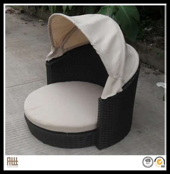 awrf6162 outdoor wicker garden pet furniture with uv - resistant and waterproof tent 2022 garden pet furniture