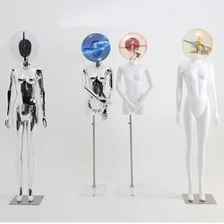Naked Eye 3D Holographic Fan Screen Advertising Female & Male Mannequin Three-Dimensional High-definition Dummy Props Model