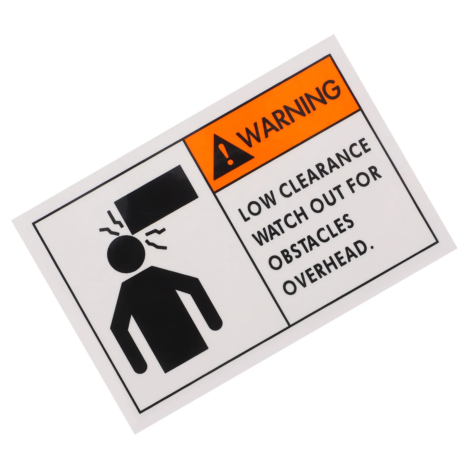 Watch Your Head Sticker Warning Sign Safety Decal Overhead Caution Traffic Safety Indicator Durable Waterproof