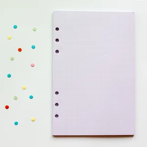 2025 40 Blätter Kawaii A5 A6 Lose Blätter Aufladen Styrium Index Index interne Seiten Daily Planer Line Grid 8 Hauptverkäufe dekoriertes Fichion -Blatt - №6