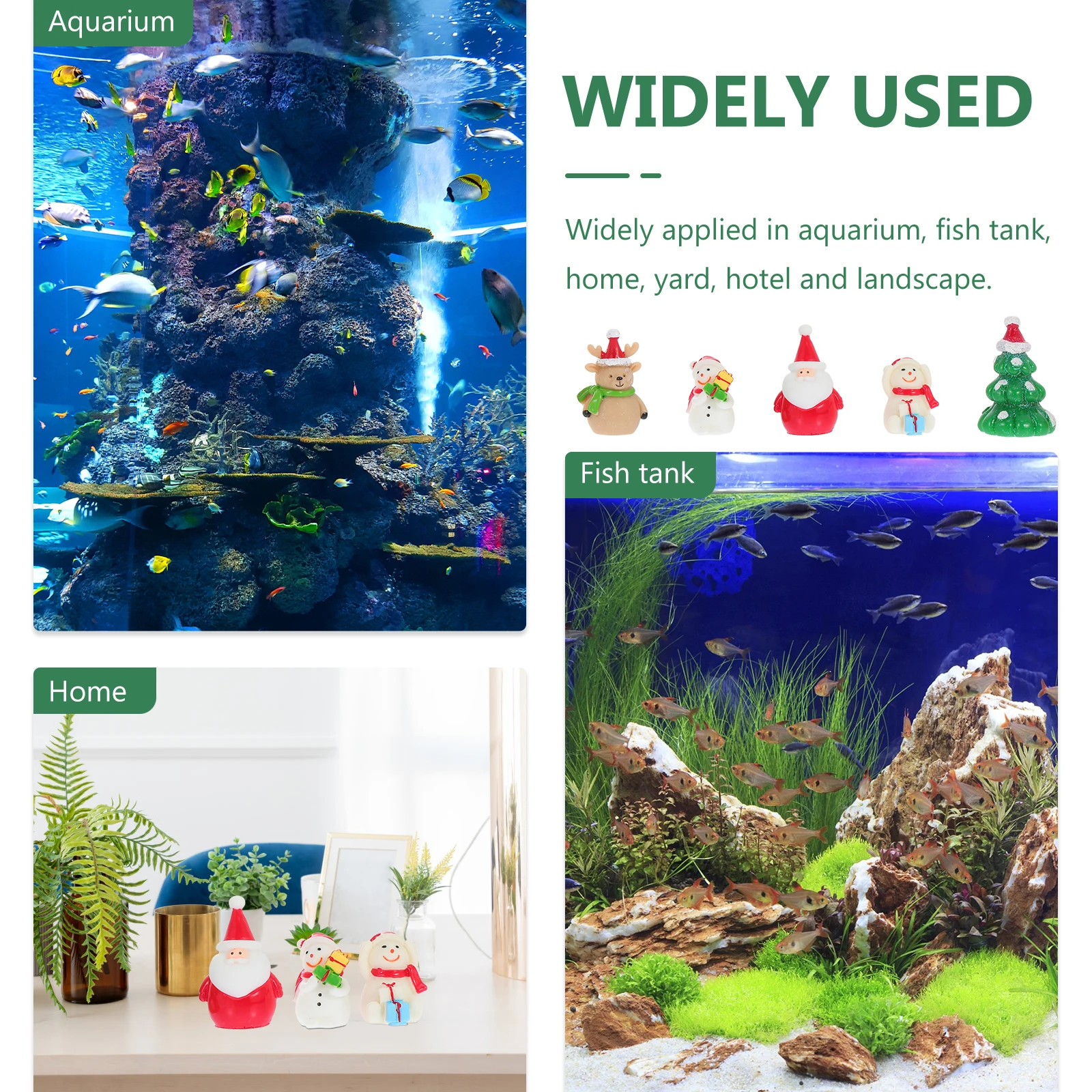 

5Pcs Christmas Ornament Resin Crafts Christmas Party Desktop Decoration Xmas Home Decoration Decorative Prop Party Ornament