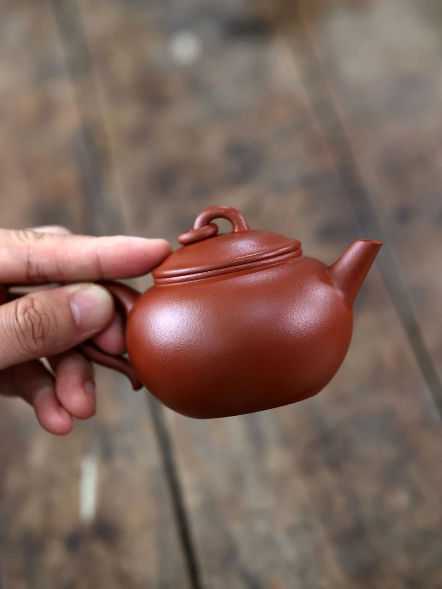 Yixing Raw Ore Household Teapot Small Size Teapot Descending Slope Mud Small Cylinder Bottle Kung Fu Tea Set 160ml