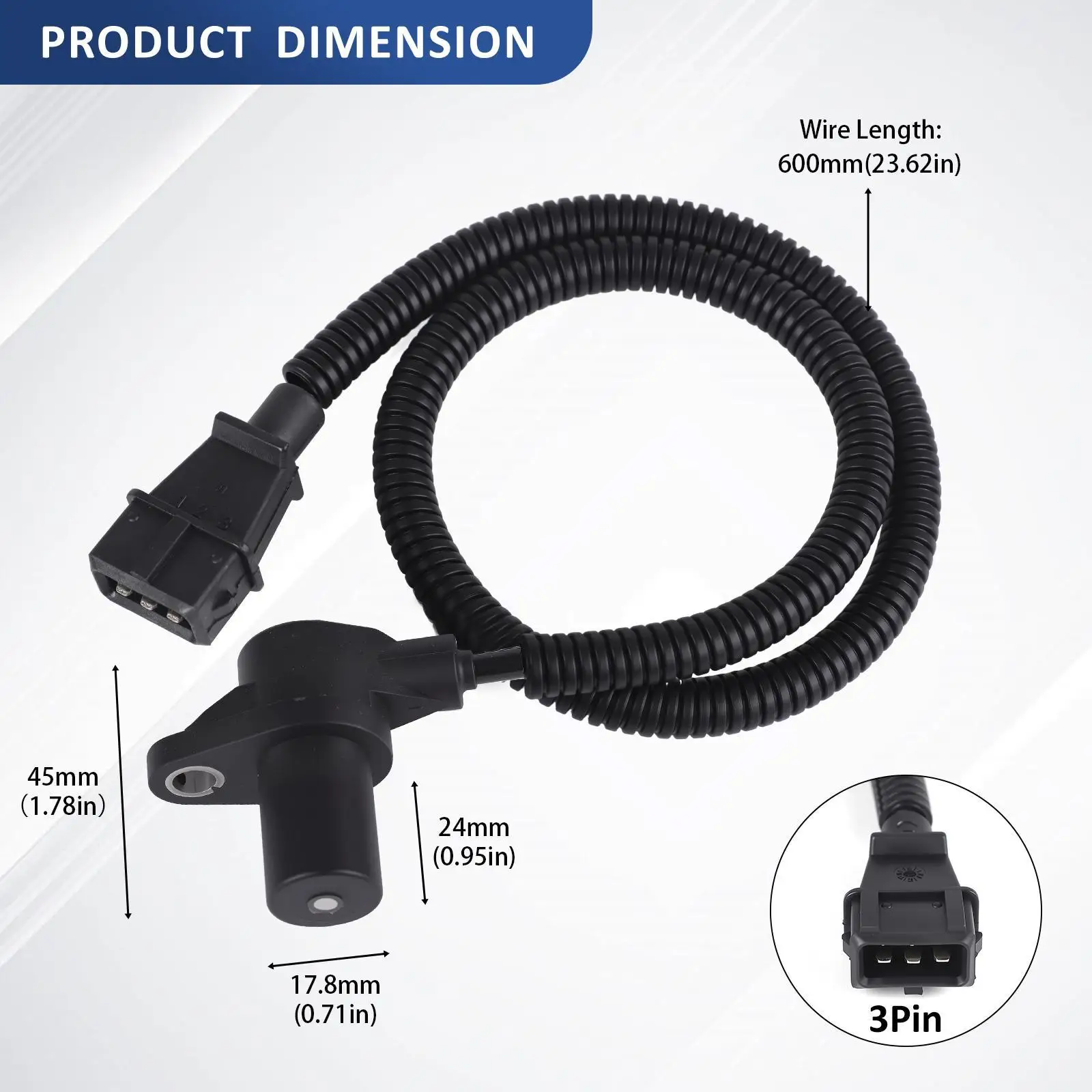 Sensor Posisi Poros Engkol Mesin 0281002332 Suku Cadang Andal untuk Citroen