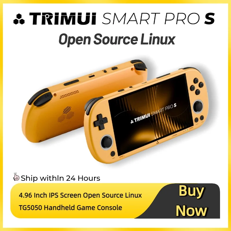 

Новая портативная игровая консоль Trimui Smart Pro S с 4,96-дюймовым IPS-экраном 1280x720 пикселей, полностью ламинированным дисплеем, обновленная версия, HD, беспроводная.