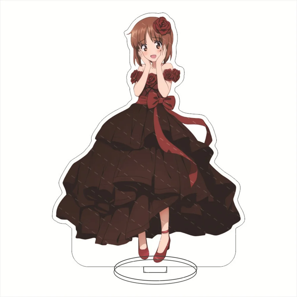 Game GIRLS Und PANZER Acrylic Stand Anime Miho Nishizumi Shiho Chiyo Shimada Figure Model Plate Cosplay friend Toy for Gift