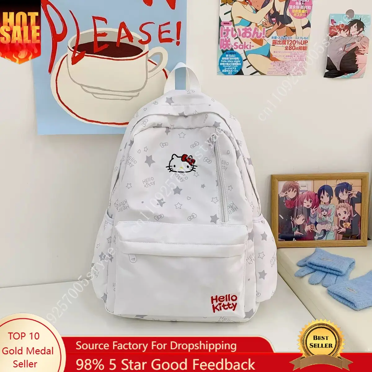 

Рюкзак Hello Kitty 2026: Новая модель школьной сумки для девочек и студенток, для поездок на работу/учебу