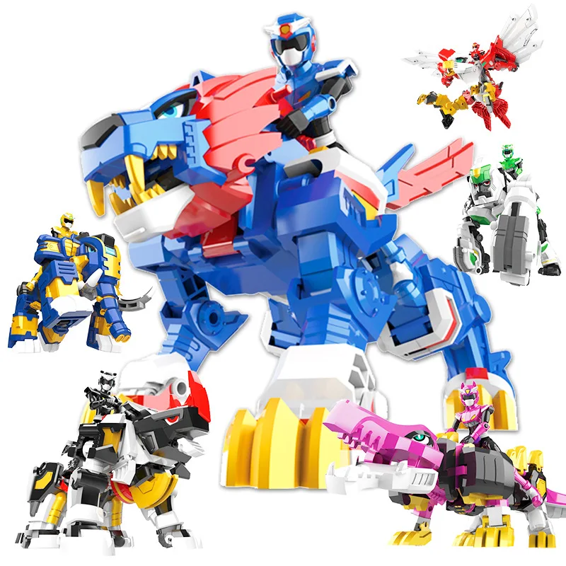 Mini Force Wild Power Transformation Robot Lion/Elephant Toys Action Figures Mini Force Deformation Dinosaur Toy Kids Boys Gift