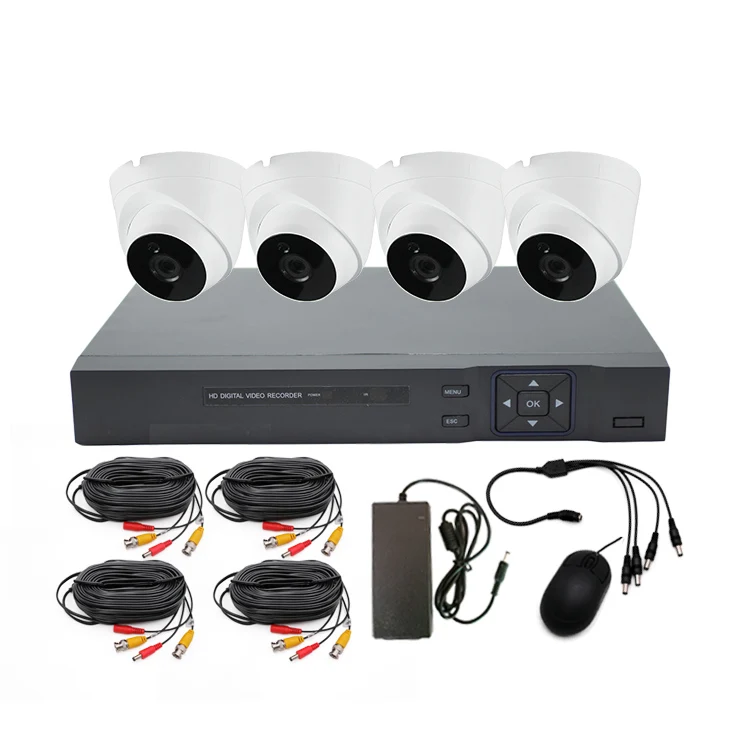 8CH 5MP AHD DVR CCTV Camera Kit With Night Vision 30M IR Range Waterproof Dome Camera Security System