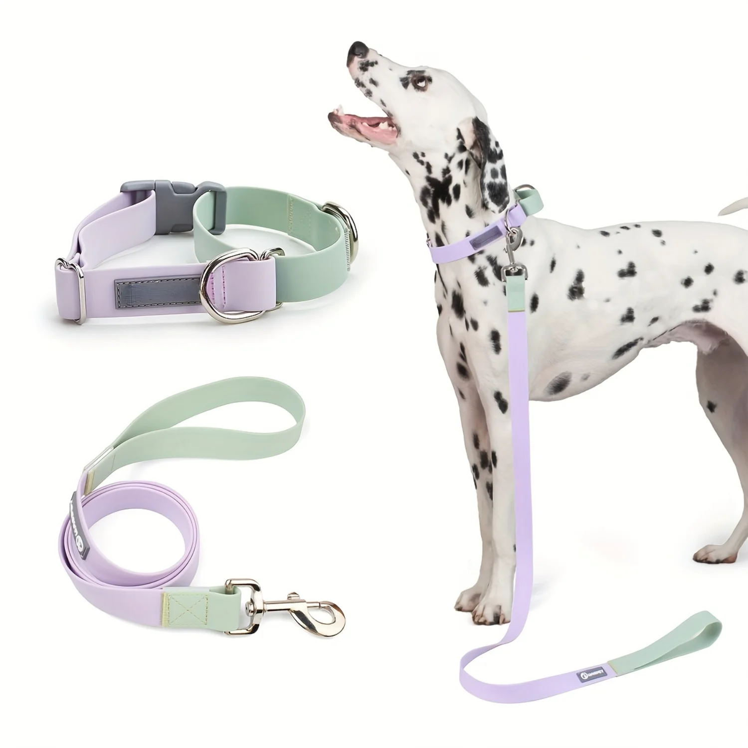 1pc PVC Pet Comfortable Soft Collar, Adjustable Dog Collar With Lesh Set Pet Accessories