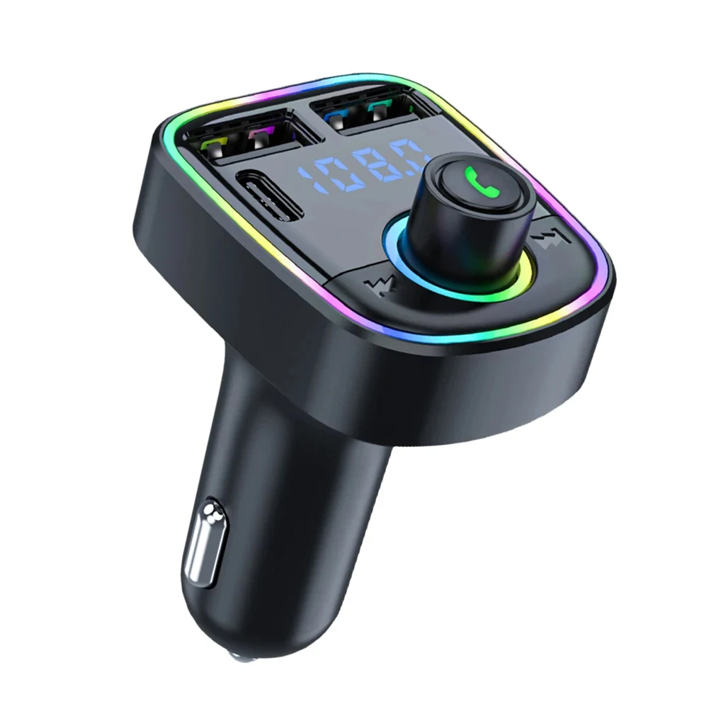 Multi-function Car Charger Music Modulator Fast Charging Charger Multi-Functionality for power-off Memory Playback