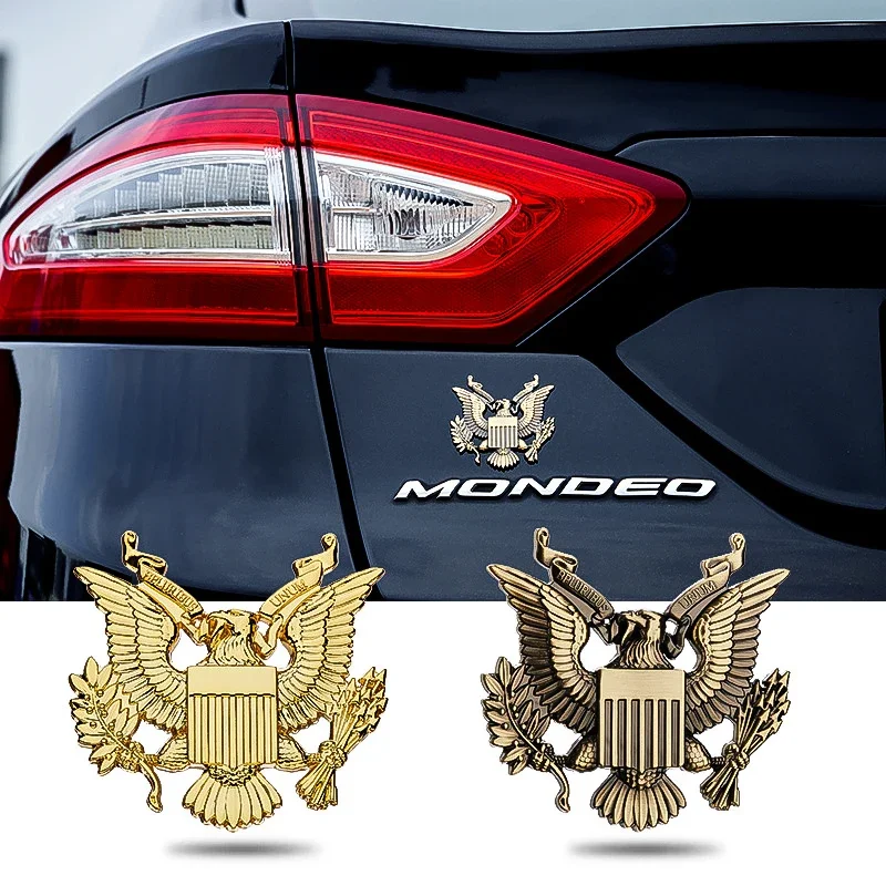 Hawk Seal of the President United States 3D Metal Chrome Badge Gunmetal Emblem Auto Motorcycle Sticker Trunk Fender Gold