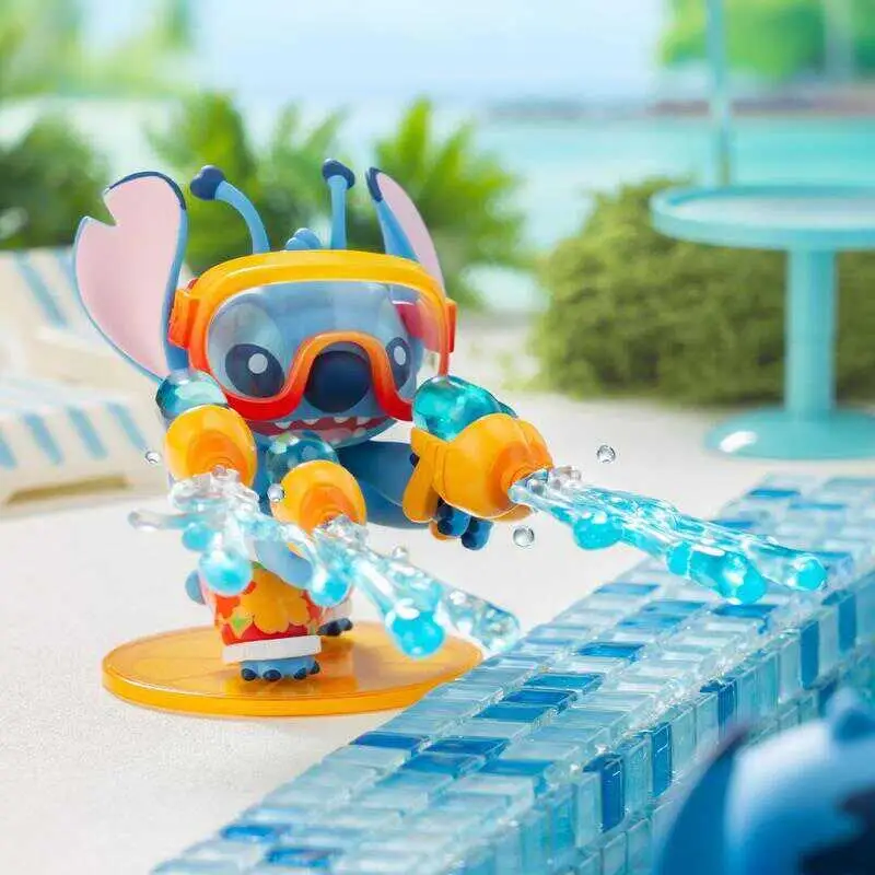 Disney Stitch Summer Carnival serie giocattoli alla moda scatola cieca figura periferica ornamenti regali di alto valore