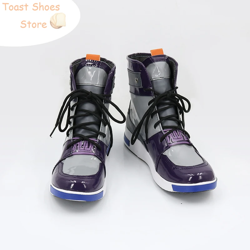 PU Vtuber Cosplay Sapatos, Botas de Carnaval Shoto, Halloween Costume Prop