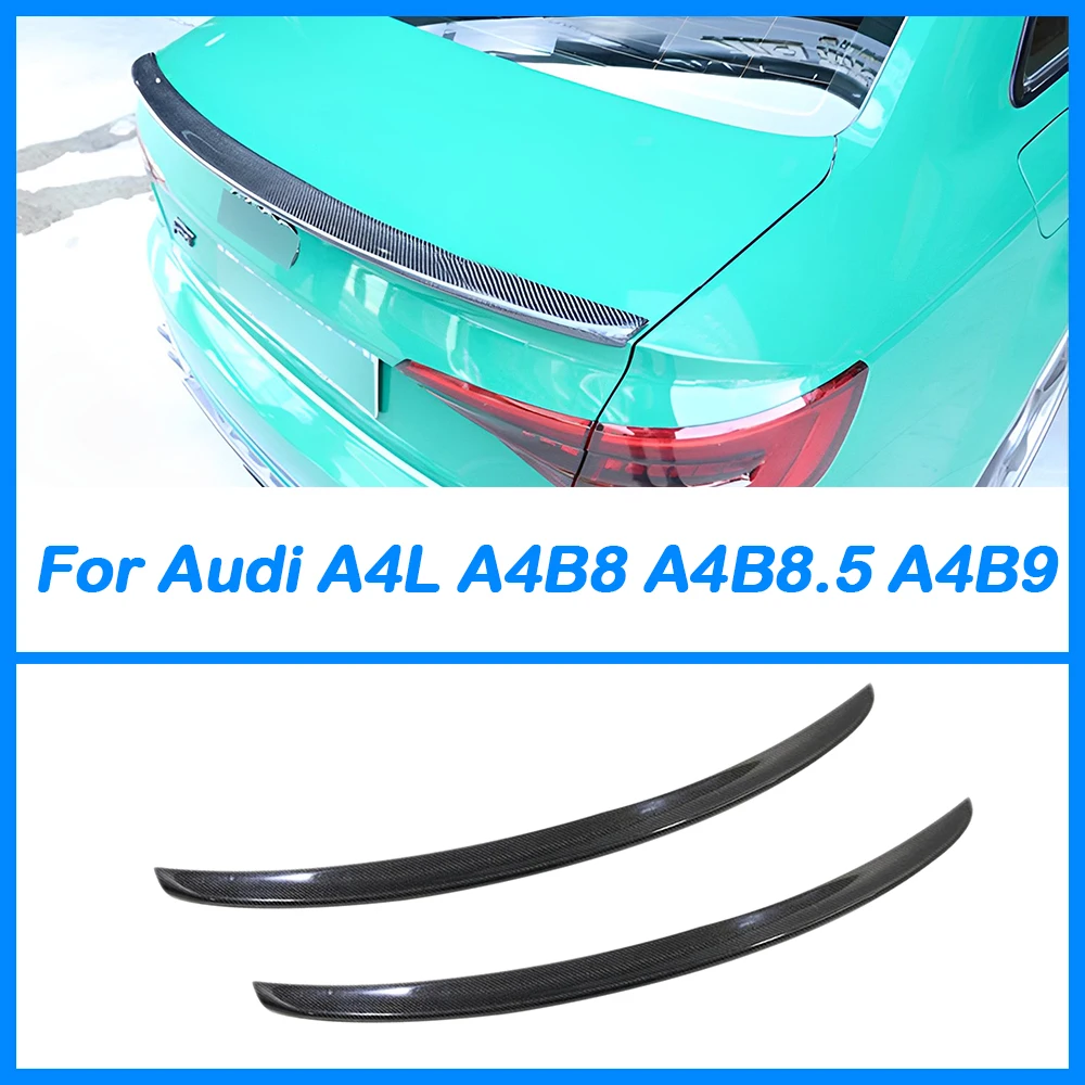 

For Audi A4L B8 B8.5 B9 M4-type R-type S-type Belgian-type Rear Trunk Tail Wing Spoiler Body Kit Accessories FRP Carbon Fiber