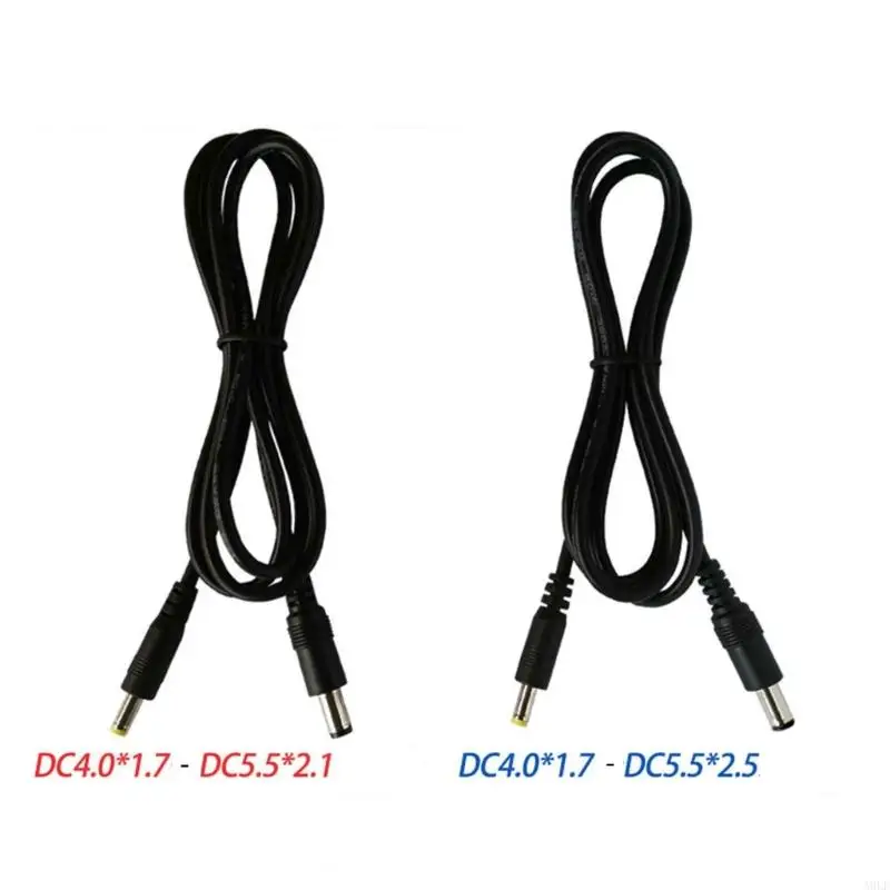 

A9LF Male to Male Power Cable DC4.0x1.7mm to DC5.5x2.1/DC5.5x2.5mm Double Plug Cord