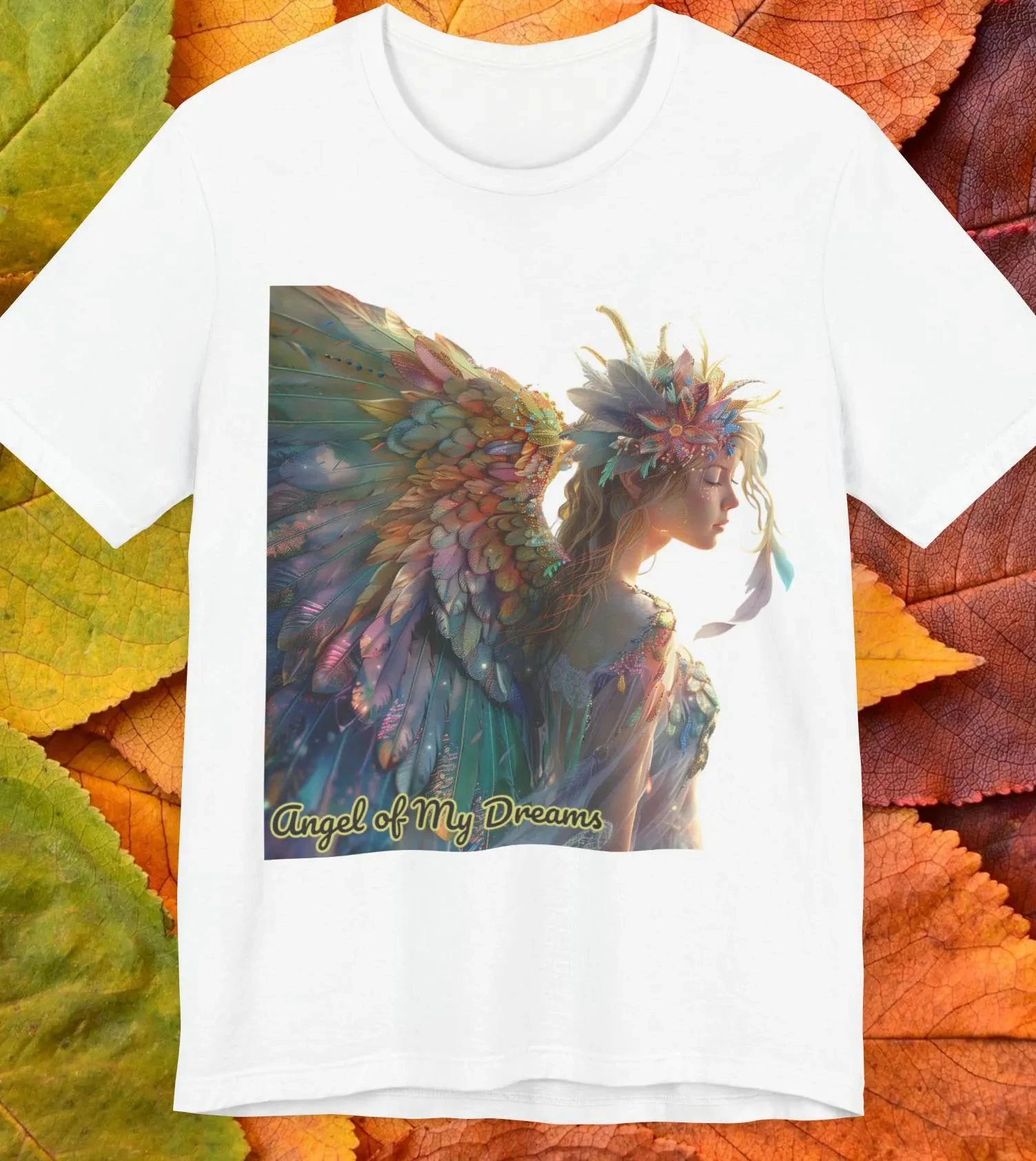 

Angel Art T-Shirt Guardian Angel Graphic Tee Graphic T Shirts Retro Streetwear High-quality Crew-neck Short-sleeved Men's Tshirt