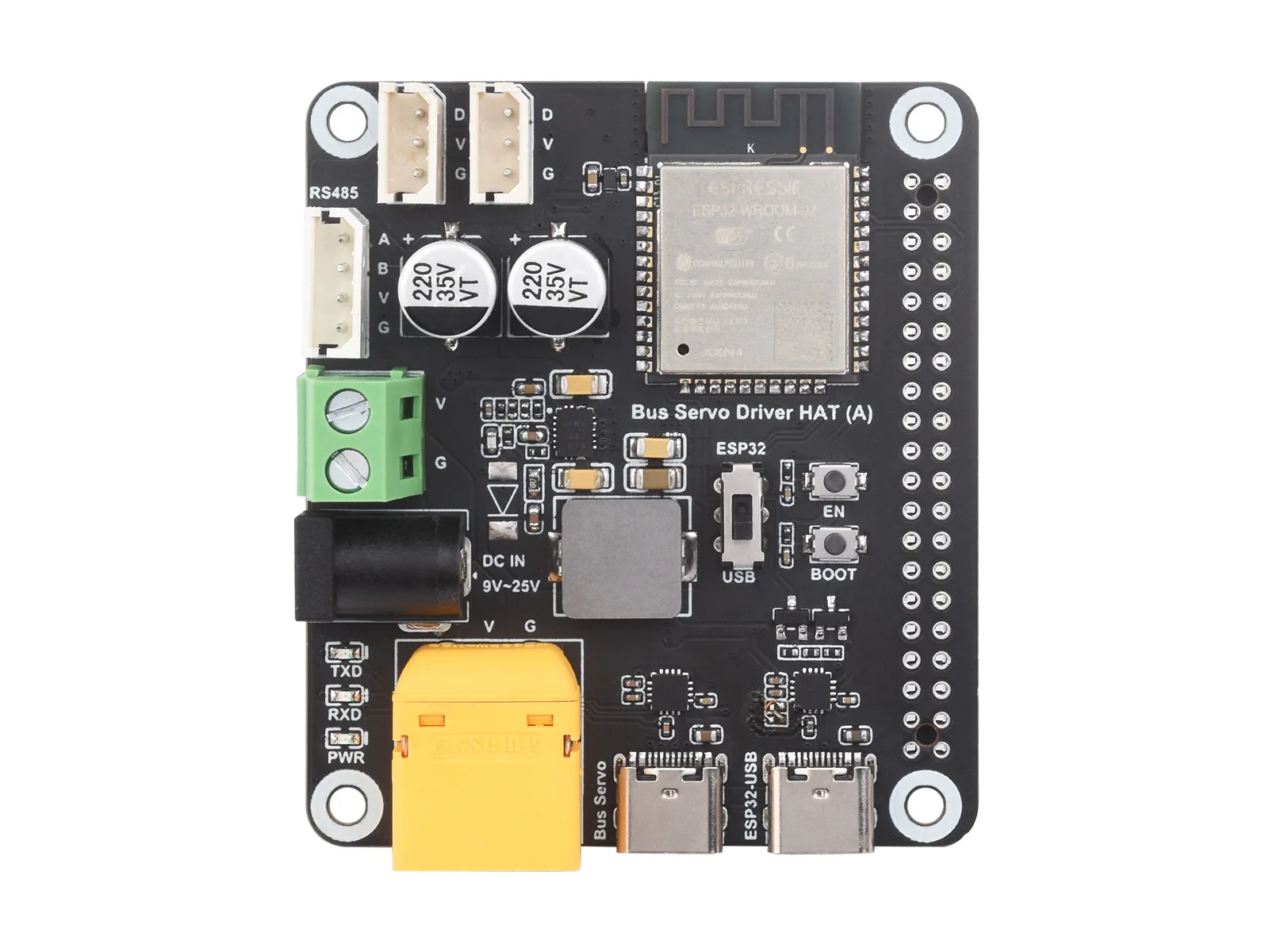 Imagem -05 - Waveshare-serial Bus Servo Driver Hat Integra Esp32 e Servo Control Circuit Projetado para Servos Serial Bus