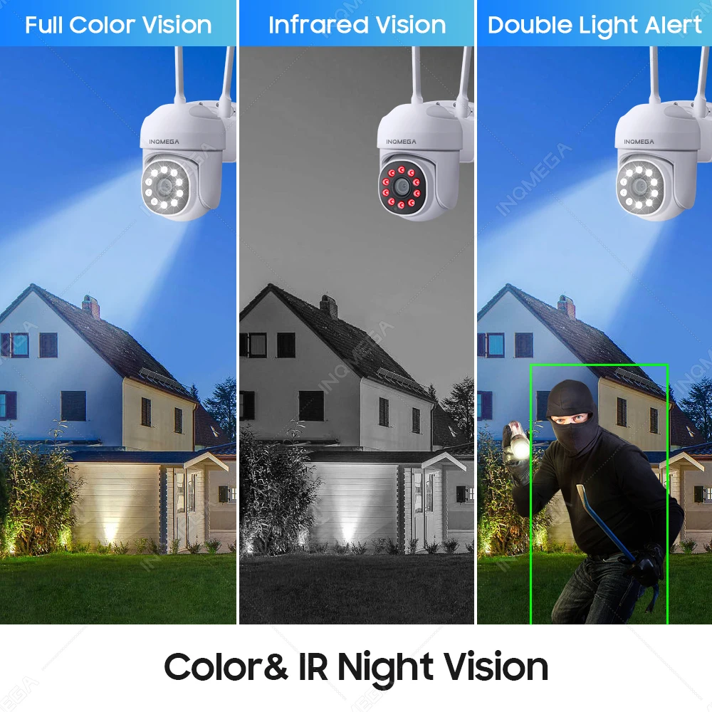 1080P IP Camera Ycc365 Plus Outdoor Home Security Auto Tracking AI Human Detection Camera WIFI CCTV Surveillance Camera