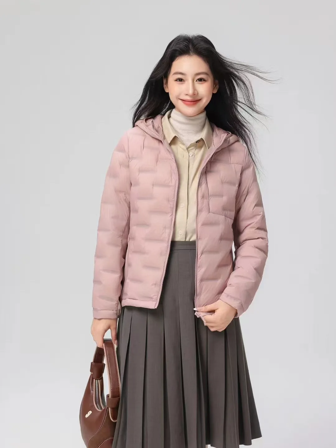 2026 casaco de inverno feminino com capuz 90% pato para baixo preenchido ultra leve quente moda jaqueta outono parkas blusão