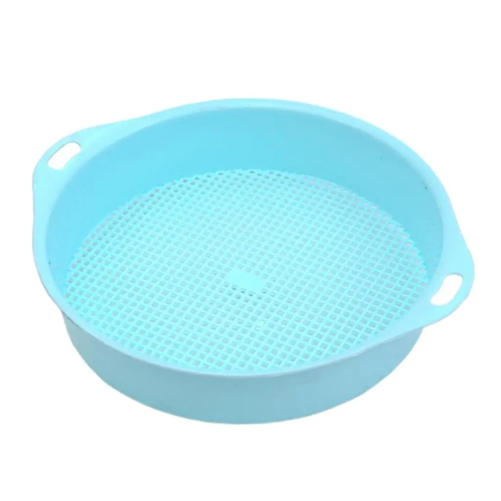 245mm Plastic Round Garden Sieve Riddle Riddler Sifter Mesh Gardening Tools