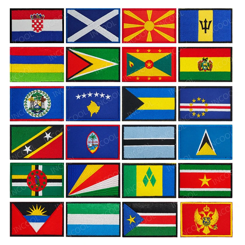 Barbados Bahamas Bolivia Belize Botswana Dominica Grenada Guam Guyana Mauritius Seychelles Saint Lucia Suriname Patches