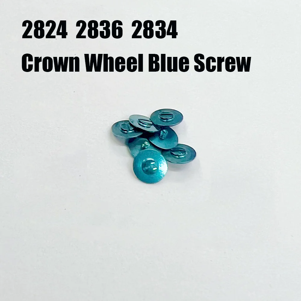 

Watch Accessories Crown wheel Blue Screw Suitable for 2824 2836 2834 Movement Blue small steel wheel screw Watch Repair Parts