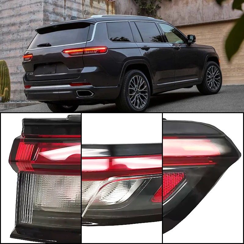 LED Tail Light for Jeep Grand Cherokee 2022 2023 2024 Rear Lights with Brake Lamp Turn Signal Light Reversing Lamp Driving Lamp