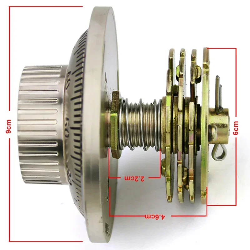 قفل قرص الرمز الميكانيكي قفل قفل بكلمة مرور ملحقات صندوق الودائع الآمن بجودة جيدة