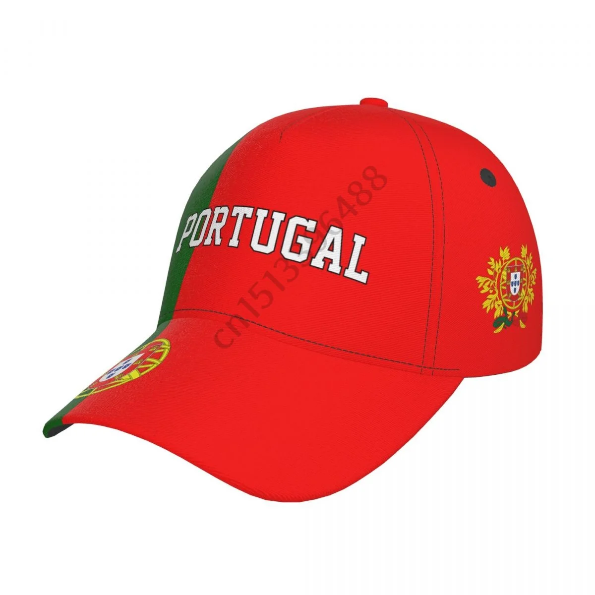 Portugal Country Flag Soccer Hats Sun Baseball Cap Breathable Adjustable Men Women Outdoor Fishing Hat