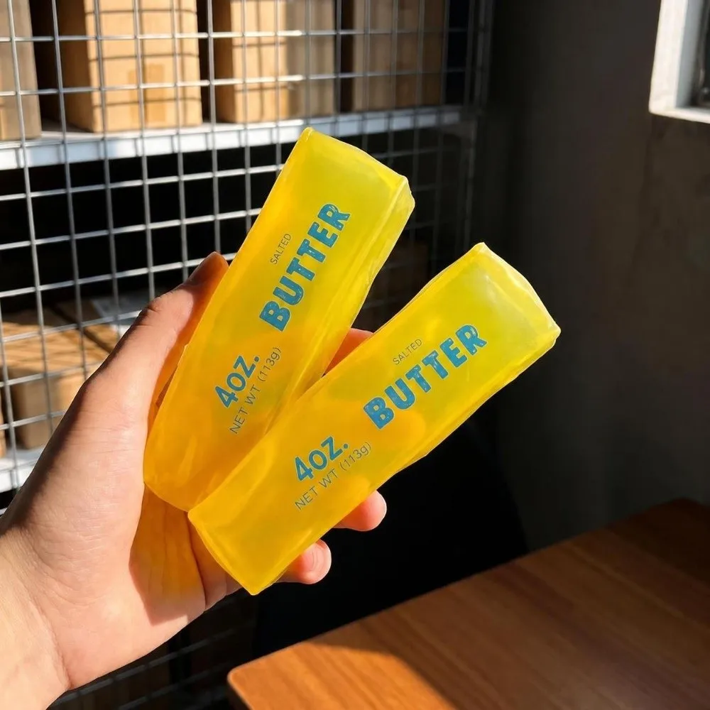 Super Soft No Bounce Butter Stick Squeeze Stress Relief Hand Relaxation Pinch Simulation Food