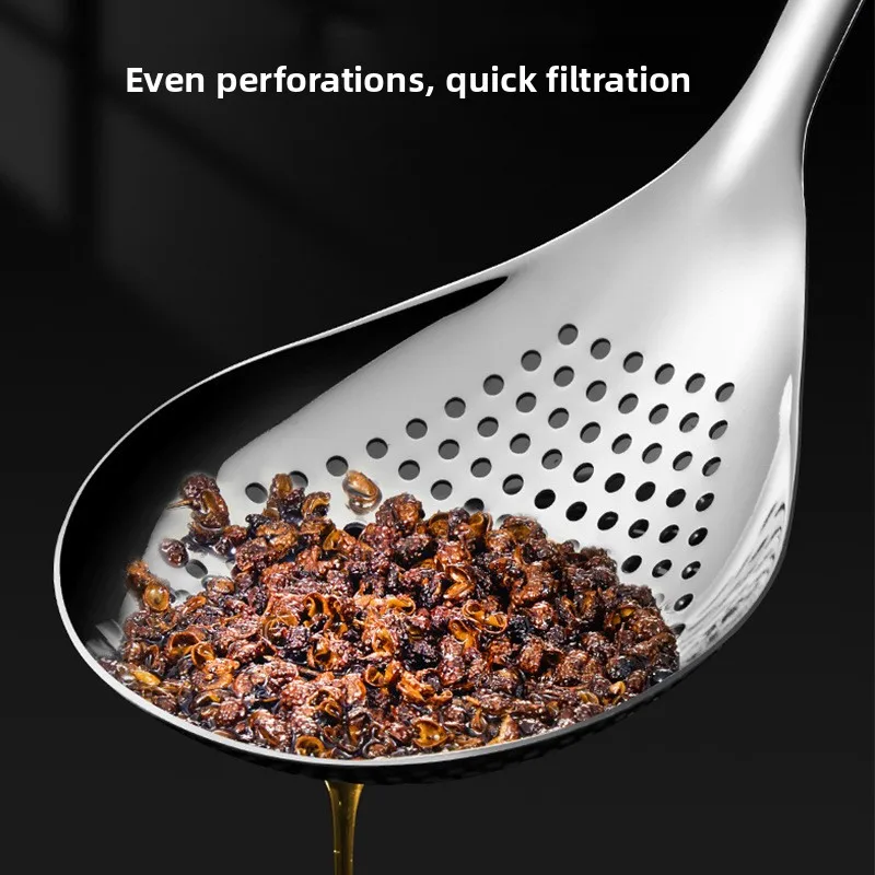 Large 304 Stainless Steel Sieve Kitchen Utensil for Home And Hotel Peanut And Sichuan Pepper Oil Filtering Sieve