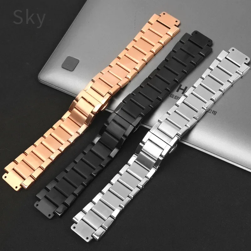 For Yubo Classic Fusion Watch Strap King HUBLOT Soul Big Bang Convex Stainless Steel Anti-Allergy 21x13 24x17mm Watchband