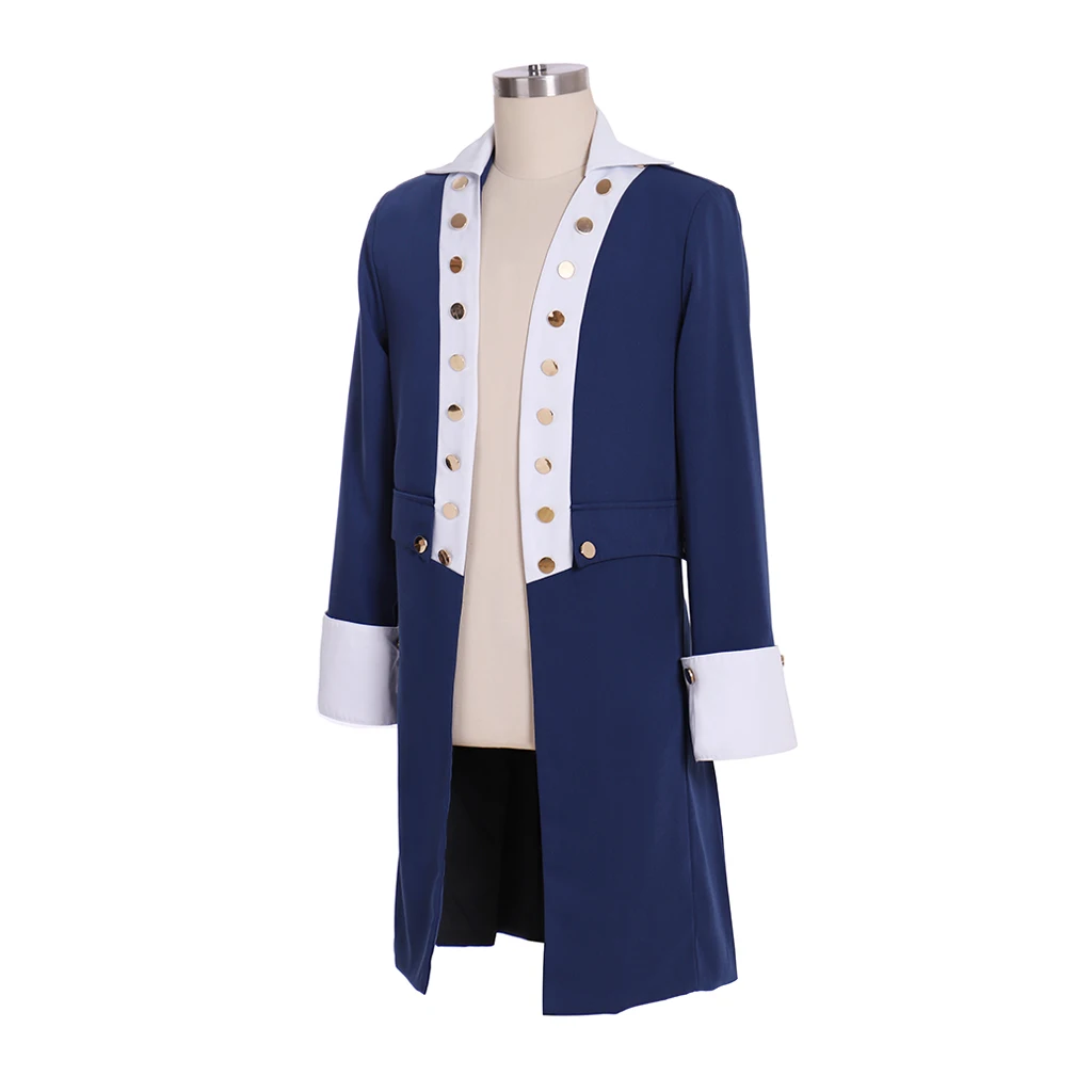 18th Century Alexander Hamilton Costume For Men Victorian Royal Noble Jacket Halloween Theatre Musical Stage Opera Tailcoat