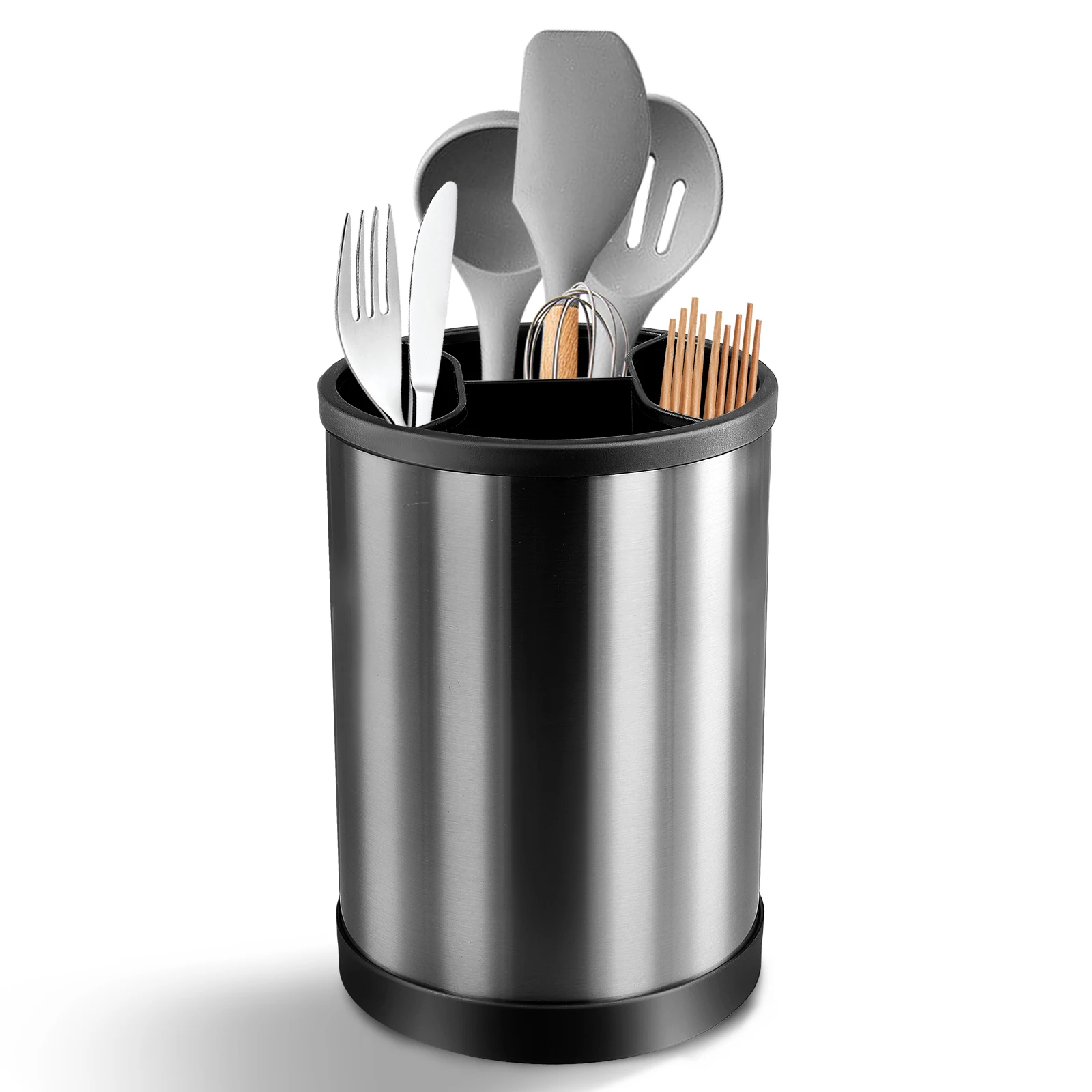 

Stainless Steel Kitchen Utensil Rack Kitchen Tableware Storage Utensil Storage Box Modern Rectangular Design 17X12cm