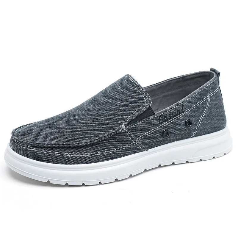 

Plus Size Men's Casual Canvas Shoes Lightweight Soft Soled Men Driving Shoes Boat Shoes