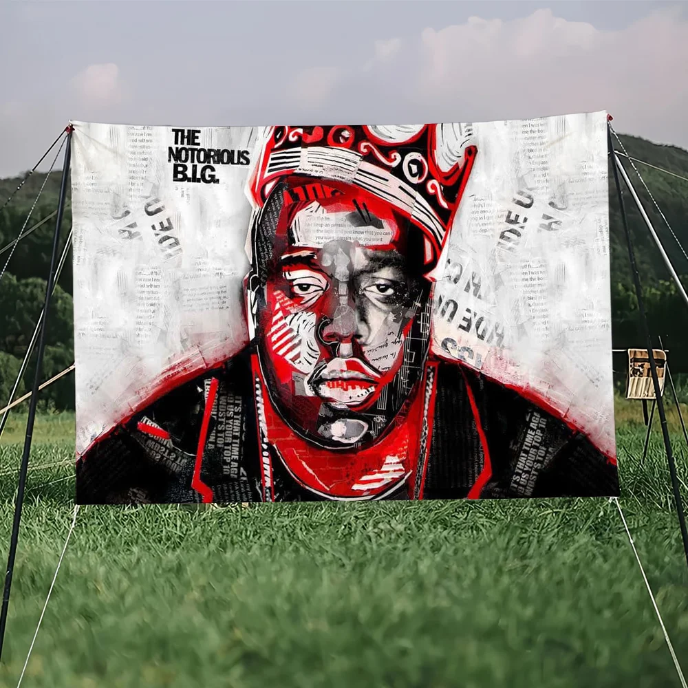 Singer The Notorious B.I.G flag College Bedroom Living Room Home Dorm Decor Funny Tapestry Garage Bar Wall Club Banner