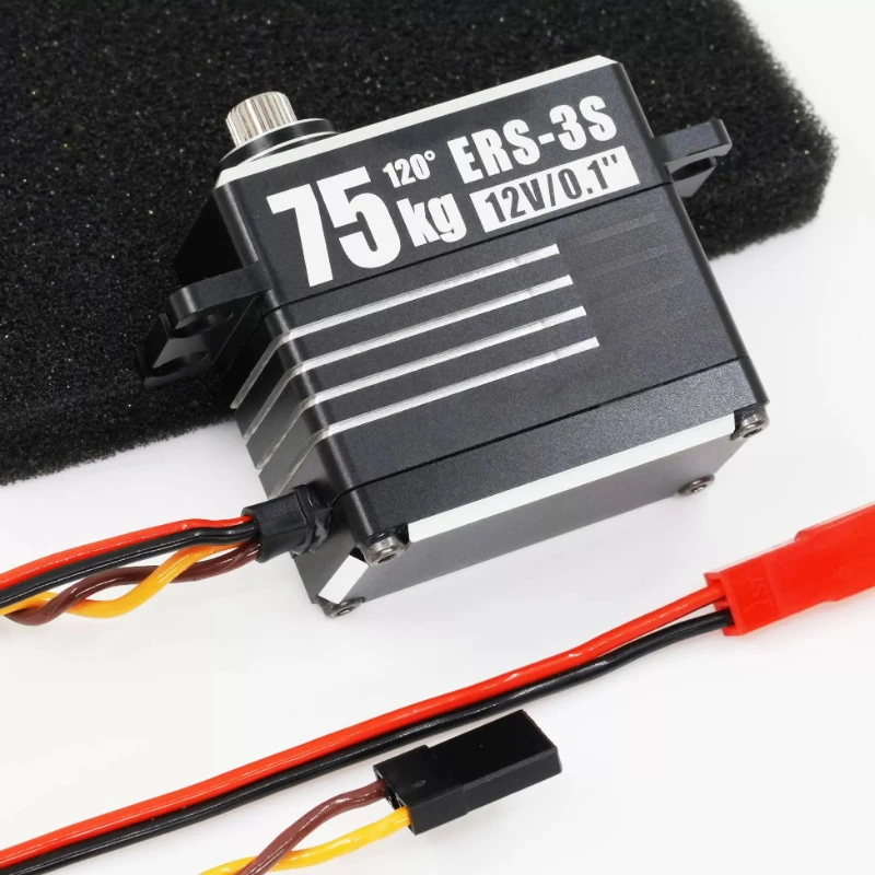 RC Car 75KG Servo Motor Extreme Route W3 Brushless Waterproof Servo Motor Titanium Alloy Parts for Electric Toy Cars