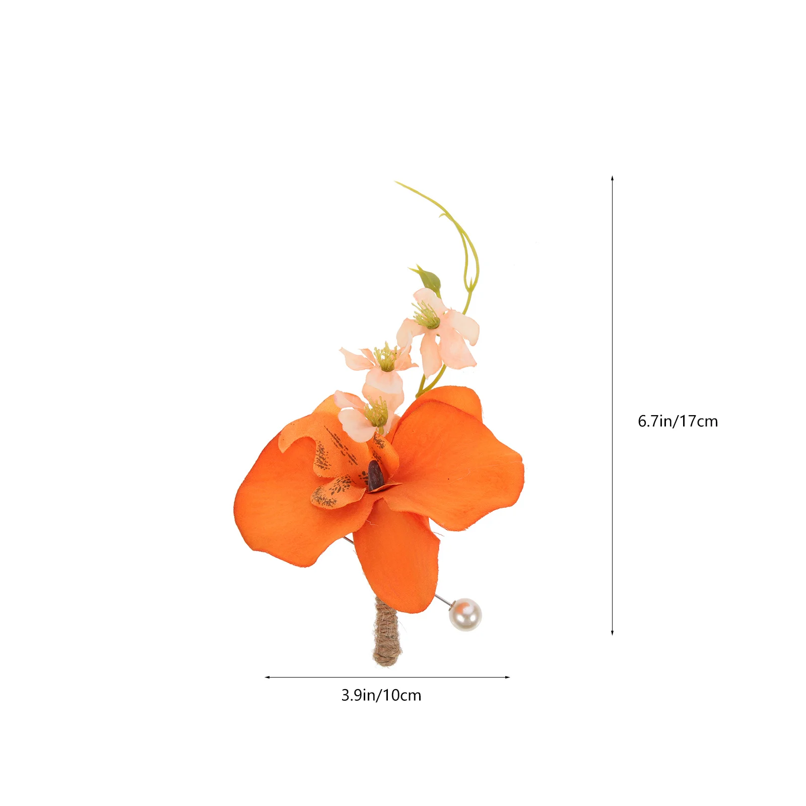 2Pcs Wedding Boutonniere Artificial Floral Pins Groom Bride Corsage Decoration Wedding Suit Party Flower Prop Suit Pin