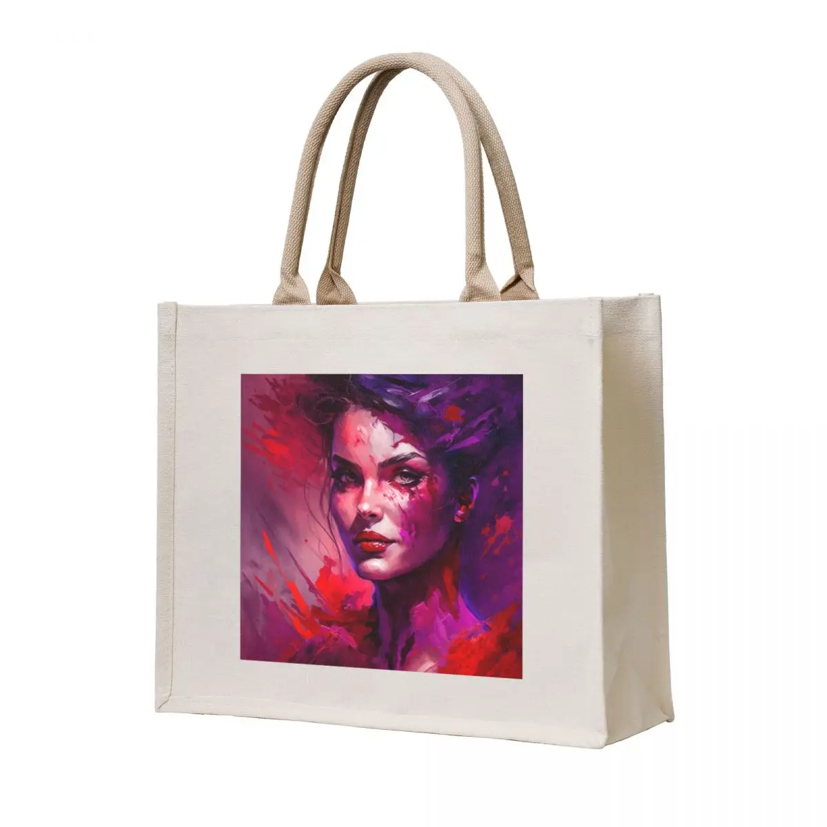 

red beauty Tote Bag Big bag women Canvas shopping trolley bag tote women