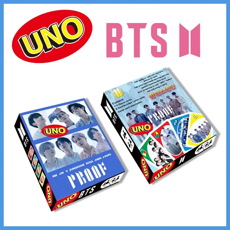 112 cards/box UNO playing cards Mattel board game pink ink game cards toilet letters classic playing cards family night game