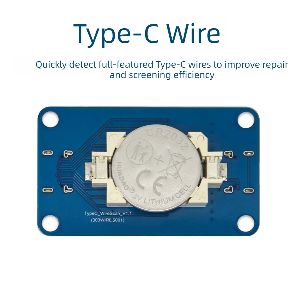 USB Type C To Type C Cable Tester Module Fast Charge PD Cable Detection Board Dual Type C Port