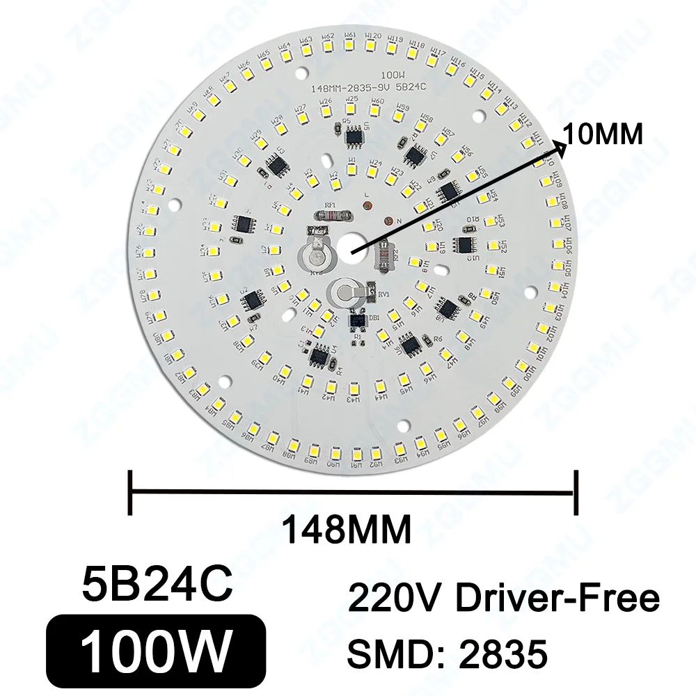 Imagem -04 - Lâmpada Led com Driver Pcb Light 3w 5w 7w 9w 12w 15w 18w 24w 40w 50w 100w 150w ac 220v240v Fonte Board